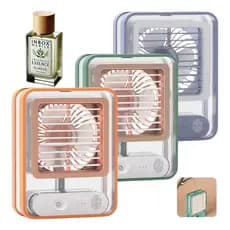 Ventilador Mini Ar Portátil Umidificador Climatizador Potent