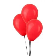 50 Balão Bexiga 9 Pol Vermelho Látex Festa Decoração