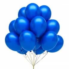 50 Unid Balão Bexiga Azul Royal  7 Polegadas Decoração