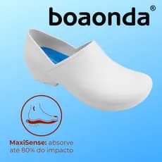 Sapato Babuche Macio Fechado Profissional Enfermagem Boaonda Works Susi