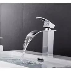 Torneira Monocomando Cascata Baixa Misturador Banheiro Qualidade Quente e Frio