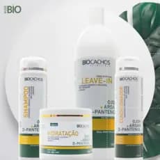 Kit Shampoo Condicionador Creme de Pentear e Hidratante Bio Cachos Completo Cacheados Crespos E Volumosos Dos Sonhos