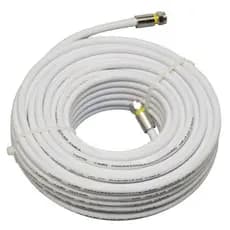 Cabo Coaxial Rg6 - 64% De Malha / 15 Metros + 2 Conectores RG6