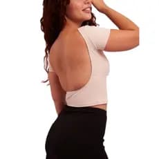 blusa cropped feminino cropped suplex blusinha com as costas nua