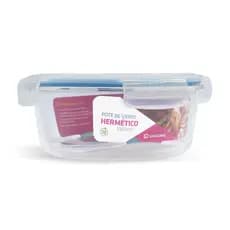 Pote Hermético Vidro Redondo Grande Salada Fit 1300ml