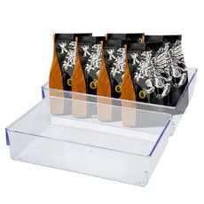Kit 2 Organizador Caixa Guarda Multiuso Armário Geladeira Gaveta