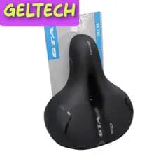 Selim Banco Bike Confortável Assento Vazado Gta Cofort Geltech Macio largo Com Refletor e Elastômero