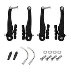Freio V-brake de Nylon Preto Para Bike Com Sapata Orbital 70mm Paco para Bicicleta