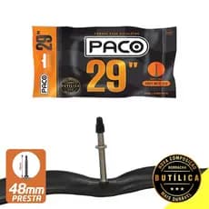 camara de ar aro 29 mtb válvula presta bike 29x1.95/2.125 48mm Paco bico fino
