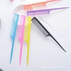 Pente Fino Com Cabo Plástico Unidade Penteados Cabelo Cabelereiro
