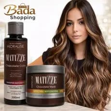Máscara Tonalizante Avelã Chocolate Acobreado 100% Natural Sem Amônia Morena Acobreada  Matizze