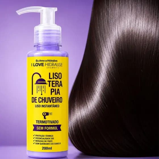 Progressiva Orgânica Lisoterapia De Chuveiro Hidralize 200ml Liso Instantâneo