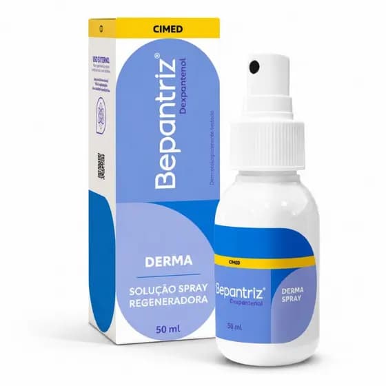 Bepantriz Derma Solução Spray 50ml Hidratação Intensa e Regeneração para Pele e Cabelos