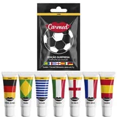 Hidratante Labial Carmed Seleções Campeãs Surpresa 5g Sprite 10g Coca-Cola 10g