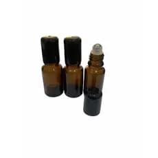 Frascos vidro ambar rollon 5ml premium (vidro resistente)