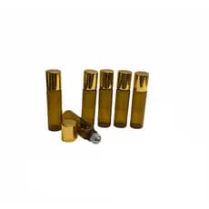 Frascos vidro(fino e delicado) âmbar rollon 5ml