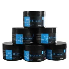 KIT 6 UNI  GEL COLA FIXAÇÃO FORTE EFEITO BRILHO ELEMENT ALFA LOOKS 250gr