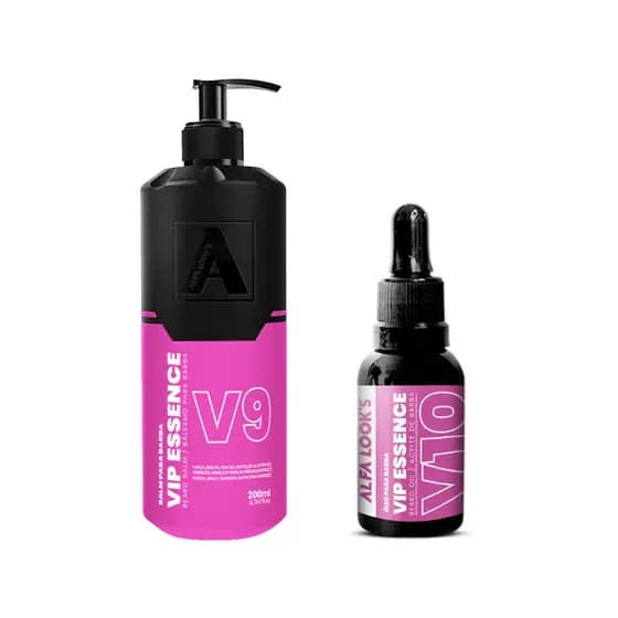 KIT BARBA PREMIUM - BALM + ÓLEO PARA BARBA VIP ESSENCE ALFA LOOKS