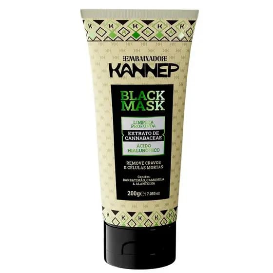 Black Mask Removedor de Cravos Kannep Embaixador 200g - Remove Impurezas Controla Oleosidade