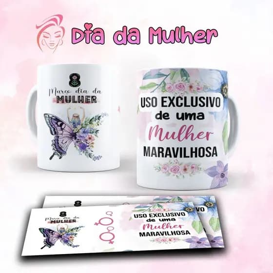 Artes Impressa Tema: DIA DA MULHER c/15 Imagens Prontas Pra Sublimar Canecas.