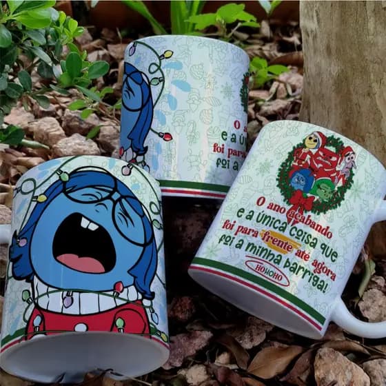 Artes Impressa NATAL 2 DIVERTIDAMENTE c/12 Imagens Prontas Para Sublimar Canecas.