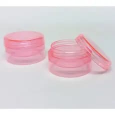 Pote Acrílico Rosa 4g para Amostras e Cosméticos - 50 Unidades