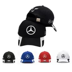 Boné Mercedes Benz Petronas Strapback Amg Strapback Unissex de Tecido Respirável Macio com Aba Curva