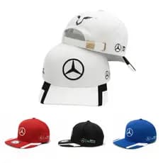 Boné Mercedes Benz Petronas Strapback Amg Strapback Unissex com Aba Reta