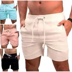 Bermuda Masculina Sarja Shorts de Linho estilo Mauricinho Praia Envio imediato