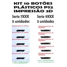 BOTÃO PLASTICO liga desliga PARA PS2 KIT COM 10 UNIDADES