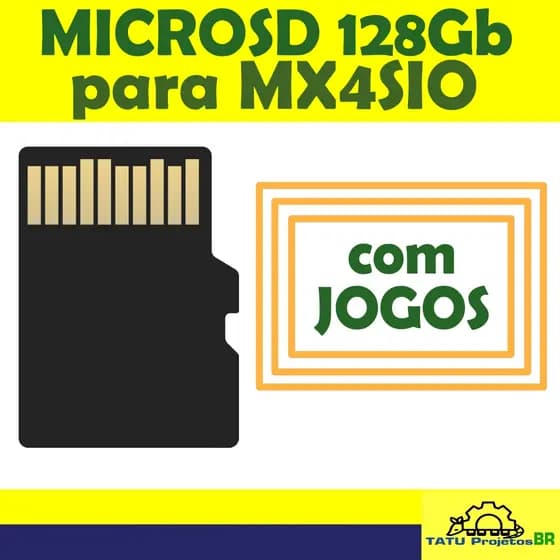 MICROSD 128G MX4SIO OPL CHEIO DE JOGOS