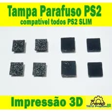 Tampinha Protetora de parafusos PS2 slim PlayStation2 slim com pezinhos