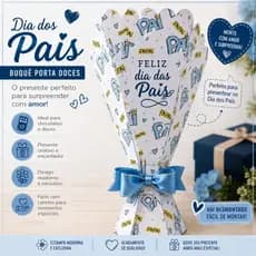 kit caixa buquê personalizada dia dos pais
