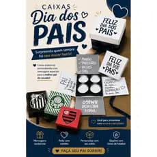 Caixa Explosão Personalizada Dia dos pais de time| Caixa Surpresa torcedor