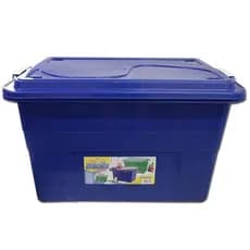 Caixa Organizadora 70 Lts Plástico Azul 904