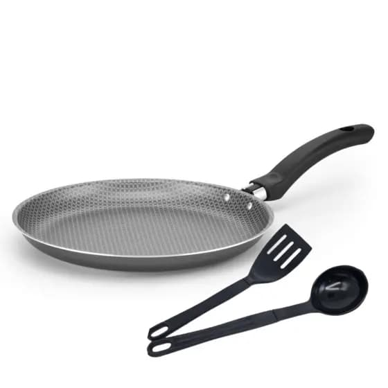 Frigideira para Panqueca Antiaderente com Concha e Espatula