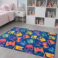 Tapete Infantil 1,00x1,50m Educativo Emborrachado Criança Brincar Menino Menina Quarto