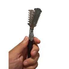 Pente Navalha Desfiadora Profissional Aço Inox para Cabeleireiro e Barbeiro