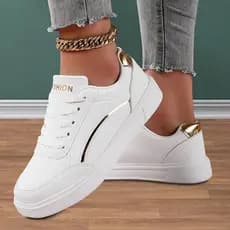 Tenis Feminino Casual Branco Retrô Clássico Original Force Leve e Macio