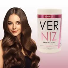 Creme de Pentear Banho de Verniz Mascara 2 em 1 Nutricao Fortalecimento Reconstrucao Hidralize 1kg