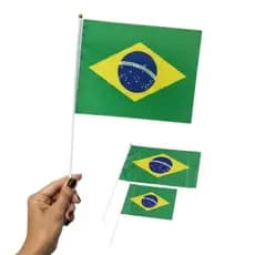 KIT 10/20/30  Bandeiras de mão Bandeira Brasil Pacote mão 45x30cm
