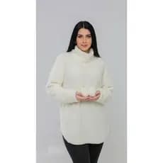 Blusa Teddy PomPom Oversized Pelúcia Com Bolsos M Ao G3