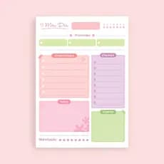 Planner Diário | Planejamento Semanal | Planner de Mesa - Pronta Entrega - 100 Páginas - 15x21cm