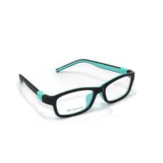 Armação Infantil Criança Acetato Silicone Óculos com Lentes De Grau VERDE com PRETO OIA-33