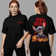 Camiseta Feminina prepare-se para se Apaixonar Stitch no seu mundo ! Blusa Tendencia Envio imediato