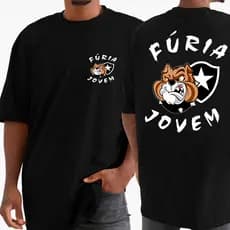 Camisa Torcedor Blusa Botafogo Furia Jovem Time Fogão Glorioso Alvinegro Futebol Envio imediato
