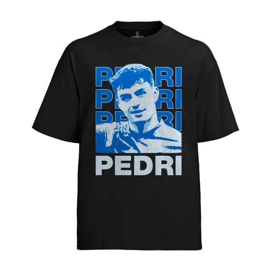 Camiseta Graphic Tee Tshirt Pedri Jogador 1 Barcelona camisa Envio Imediato - K N STORE