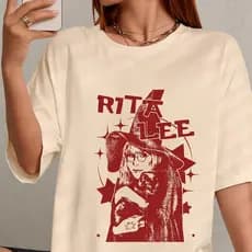 Camiseta Tshirt Algodão Estampada Rita Lee Ovelha Negra Fã Clube Mpb Lançamento