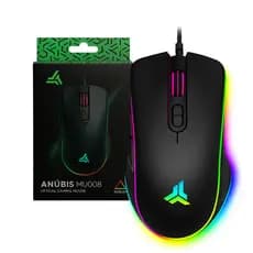 Mouse Gamer RGB para Jogo Óptico Profissional Ergonômico com fio Sensor 3.200 Dpi LED USB PC Videogame