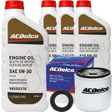 Kit 4 Litros De Oleo 5w30 E Filtro De Oleo ACDelco Gm Corsa Celta Prisma Classic Agile Onix Cobalt Montana